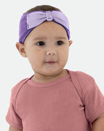 Load image into Gallery viewer, Baby Headband with Bow Tie, (Purple - Lavender)
