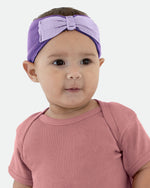 Load image into Gallery viewer, Baby Headband with Bow Tie, (Purple - Lavender)
