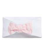 Load image into Gallery viewer, Baby Headband with Bow Tie, (White - Ballerina - White Dot)