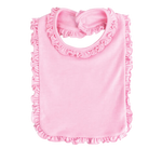 Load image into Gallery viewer, Sublimation Baby Bib with Ruffle Trim, (65% Polyester - 35% Cotton), Pink