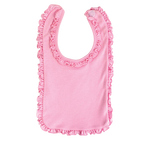Load image into Gallery viewer, Sublimation Baby Bib with Ruffle Trim, (65% Polyester - 35% Cotton), Pink