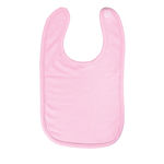 Load image into Gallery viewer, Sublimation Baby Bib with Scallop Trim, (65% Polyester - 35% Cotton), Pink