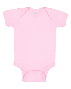 Short Sleeve -- Baby Bodysuit / Onesie -- 100% Cotton -- Pink