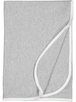 Load image into Gallery viewer, Baby Jersey Blanket, 5.5 oz., 100% Cotton Premium Jersey, Heather-White