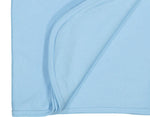 Load image into Gallery viewer, Baby Jersey Blanket, 5.5 oz., 100% Cotton Premium Jersey, Light Blue