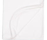 Load image into Gallery viewer, Baby Jersey Blanket, 5.5 oz., 100% Cotton Premium Jersey, White