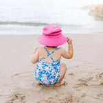 Load image into Gallery viewer, Baby Swim & Sun Bucket Hat, (Ages: 0-6 M & 9-18 M), Hot Pink