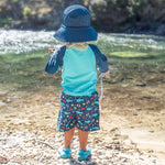 Load image into Gallery viewer, Baby Swim & Sun Bucket Hat, (Ages: 0-6 M & 9-18 M), Navy