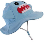 Load image into Gallery viewer, Baby (6 - 12 M), Sun Protection Bucket Hat (Cute Shark)