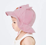 Load image into Gallery viewer, Baby (6 - 12 M), Sun Protection Bucket Hat (Heart Nose Cat)