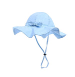Load image into Gallery viewer, Baby (6 - 12 M), Sun Protection Bucket Hat (Light Blue)