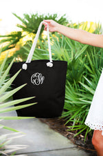 Load image into Gallery viewer, Beach Tote Bag (Black)
