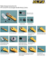 Load image into Gallery viewer, Standard Rotary Cutter (Straight Handle), 45mm by OLFA