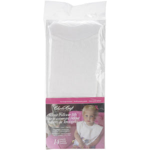 Charles Craft Velour Toddler Pullover White Bib, (12" x 19.5"), Aida 14 Count  by DMC