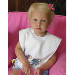 Load image into Gallery viewer, Charles Craft Velour Toddler Pullover White Bib, (12" x 19.5"), Aida 14 Count by DMC