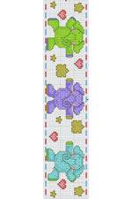 Load image into Gallery viewer, Charles Craft Velour Toddler Pullover White Bib, (12" x 19.5"), Aida 14 Count by DMC