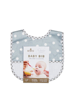 Load image into Gallery viewer, Charles Craft Grey-White Baby Bib (8.2" x 11.8") with Aida count 14 panel by DMC