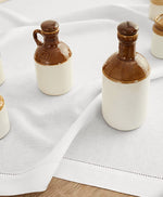 Load image into Gallery viewer, White Hemstitch Table Linen Collection, 100% Linen