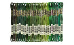 Load image into Gallery viewer, Six Strand Floss, DMC (Dark Green Colors) 100% Cotton