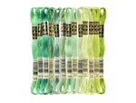 Load image into Gallery viewer, Six Strand Floss, DMC (Light Green Colors) 100% Cotton