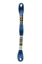 Load image into Gallery viewer, Six Strand Floss, DMC (Dark Blue Colors) 100% Cotton