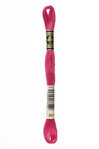 Six Strand Floss, DMC  (Dark Pink Colors) 100% Cotton