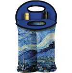 Load image into Gallery viewer, Double Wine Tote,    &quot;Starry Night&quot; by Vincent Van Gogh
