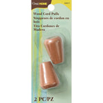 Load image into Gallery viewer, Wood Cord Pulls (2 p/Pkg), Various Colors, Dritz