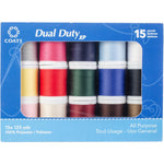 Load image into Gallery viewer, 15 Spools Multipack, Dual Duty XP,  All Purpose Threads,  125 yards by Coats
