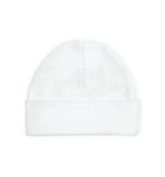 Load image into Gallery viewer, Embroidery Baby Beanie Cap, 100% Cotton, White