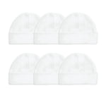 Load image into Gallery viewer, Embroidery Baby Beanie Cap, 100% Cotton, White