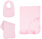 Load image into Gallery viewer, Embroidery Blank Set with Ruffle Trim, Pink Color