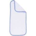 Load image into Gallery viewer, Embroidery Blank Set (Bib, Burp Cloth and Hooded Towel with Blue Gingham Border)