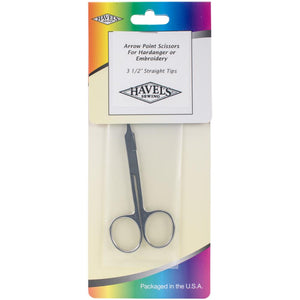 Embroidery Scissors (Hardanger Straight Tips), 3.5" by Havel's