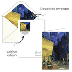 Load image into Gallery viewer, Fine Art Note Cards Gift Box Set, "Starry Night" by Vincent Van Gogh