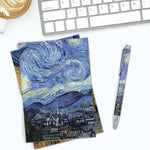 Load image into Gallery viewer, Fine Art Note Cards Gift Box Set, "Starry Night" by Vincent Van Gogh