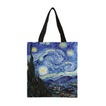 Load image into Gallery viewer, Fine Art Canvas Tote, "Starry Night" by Vincent Van Gogh