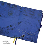 Load image into Gallery viewer, Fine Art Dot Grid Journal, "Starry Night" by Vincent Van Gogh