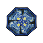 Load image into Gallery viewer, Fine Art Foldind Travel Umbrella, "Starry Night" by Vincent Van Gogh