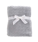 Load image into Gallery viewer, Fleece Infant Blanket, 30 x 40 in, Grey Color