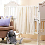 Load image into Gallery viewer, Fleece Infant Blanket, 30 x 40 in, White-Ivory Color