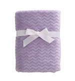 Load image into Gallery viewer, Fleece Infant Blanket, 30 x 40 in, Lavender Color