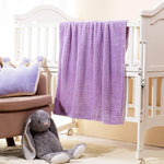 Load image into Gallery viewer, Fleece Infant Blanket, 30 x 40 in, Lavender Color