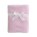 Load image into Gallery viewer, Fleece Infant Blanket, 30 x 40 in, Light Pink