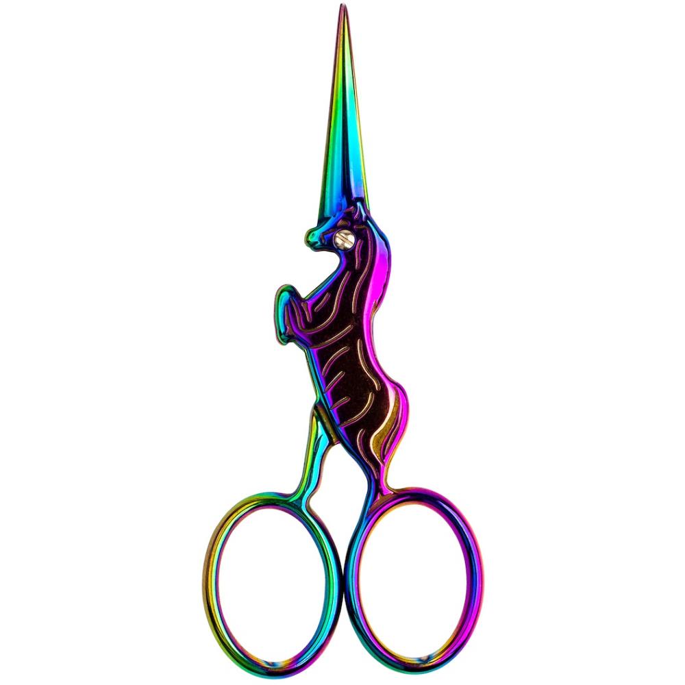 Forged Unicorn Embroidery Scissors (Spectrum Finish) 4" by Singer