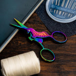 Load image into Gallery viewer, Forged Unicorn Embroidery Scissors (Spectrum Finish) 4" by Singer