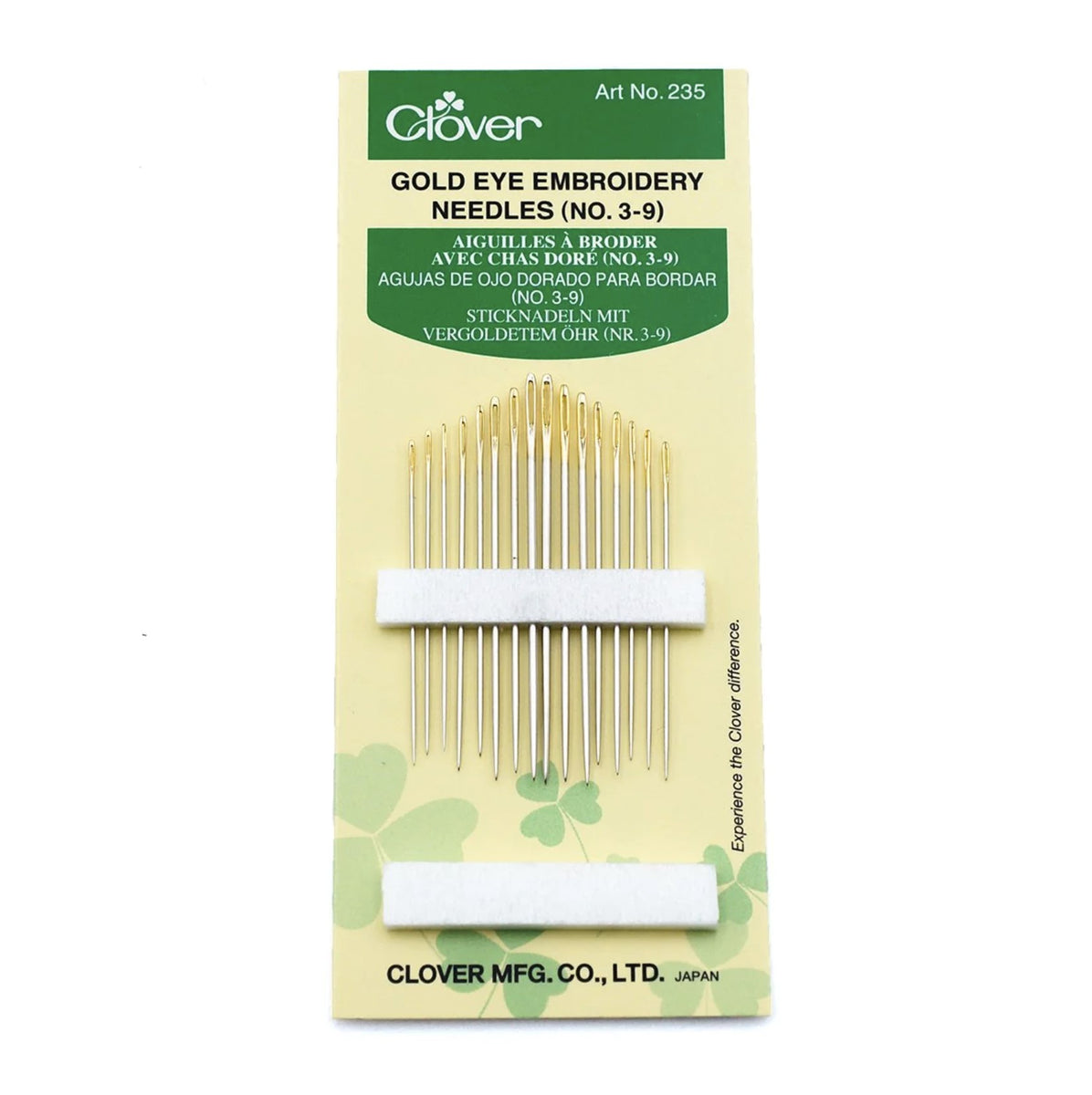 Gold Eye Embroidery Needles, (Sizes: 3-9), Ref. 235 by DMC® – Blanks for  Crafters