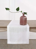 Load image into Gallery viewer, White Hemstitch Table Linen Collection, 100% Linen