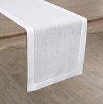 Load image into Gallery viewer, White Hemstitch Table Linen Collection, 100% Linen