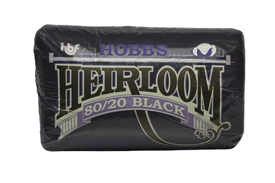 Hobbs Heirloom® Premium 80/20 Black Cotton Blend Batting, Various Sizes